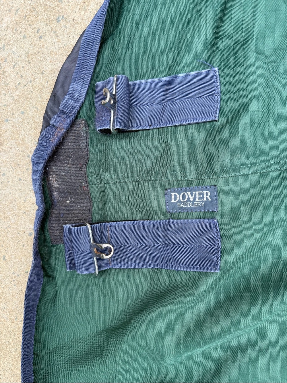 Riders by DOVER’S turnout sheet size 78 Green with Navy Trim